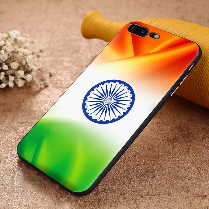 Маленький свежий индийский флаг Мягкий ТПУ чехол для Apple IPhone X XR XS MAX 5 5S 5C SE 6 S 7 8 Plus