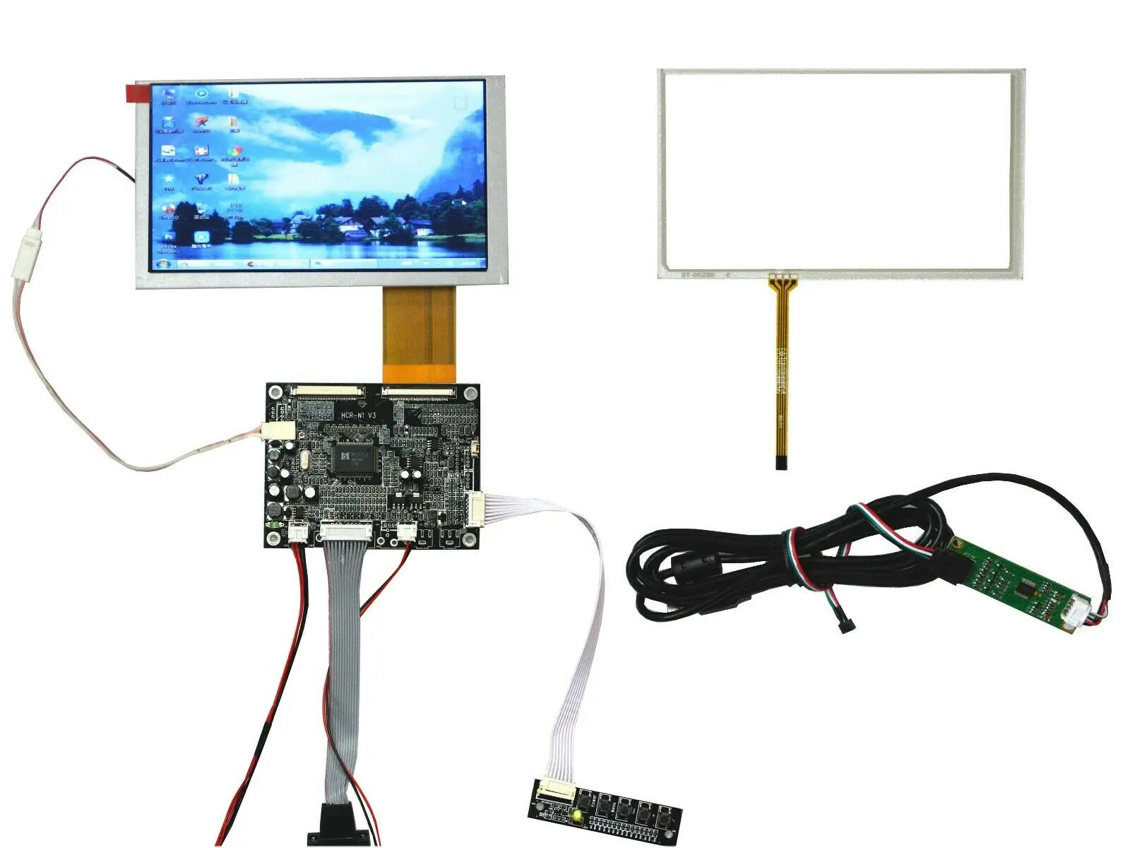 ЖК экран 6 2 &quotTFT TM062RDH03 800x480 сенсорная панель USB + VGA AV контроллер комплект|usb touch