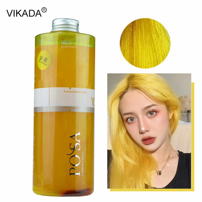

500ml Temporary Hair Coloring Cream Long Lasting Nourishing Hair Dye Color Cream for Salon Barber Home DIY Dyeing Color Cream