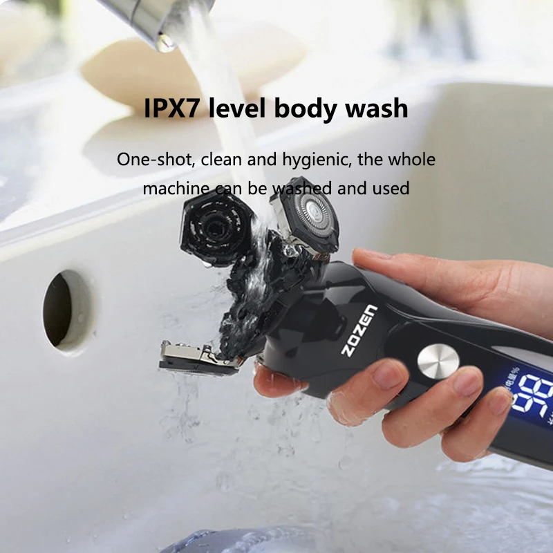 

Autocure 2020 Touch Smart Digital Display Electric Shaver Full Body Wash Razor Lithium Battery Fast Charge Beard Electric Shaver