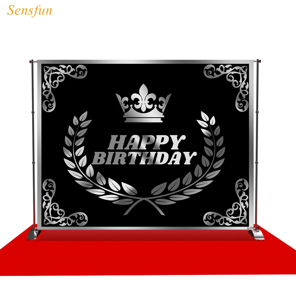 Фон для фотосъемки LEVOO день рождения Серебряная корона листья Лавра фотосессия