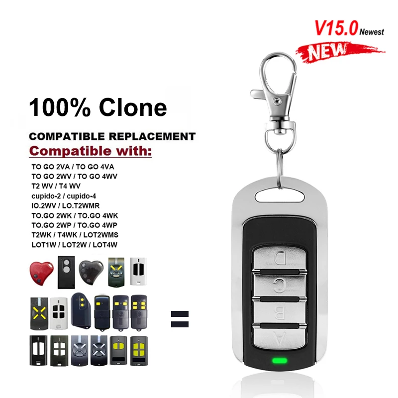 

Гаражный пульт дистанционного управления 287 МГц 310 МГц 390 МГц 433 МГц, многочастотный передатчик BENINCA, замена пульта дистанционного управления...