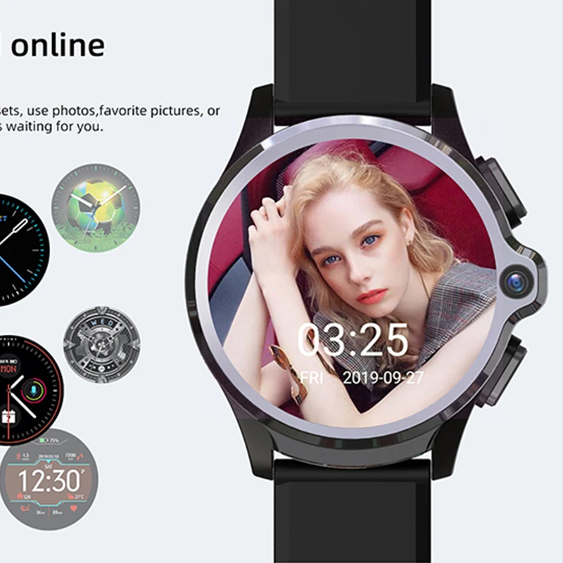 Смарт часы 4G на Android 7 0 3 ГБ 32 Гб поддержка Wi Fi GPS Beidou Nano sim карта обнаружение