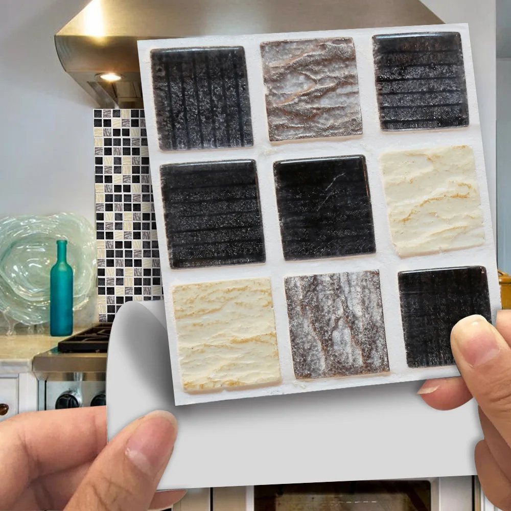 Домашняя шлифованная кирпичная мозаика стерео самоклеящаяся стена