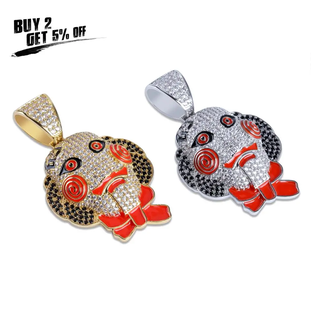 Ювелирные изделия JINAO в стиле хип хоп кубический циркон золотой серебряный цвет с