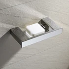 Настенный держатель для мыла, квадратный, из нержавеющей стали, туалетные аксессуары для ванной