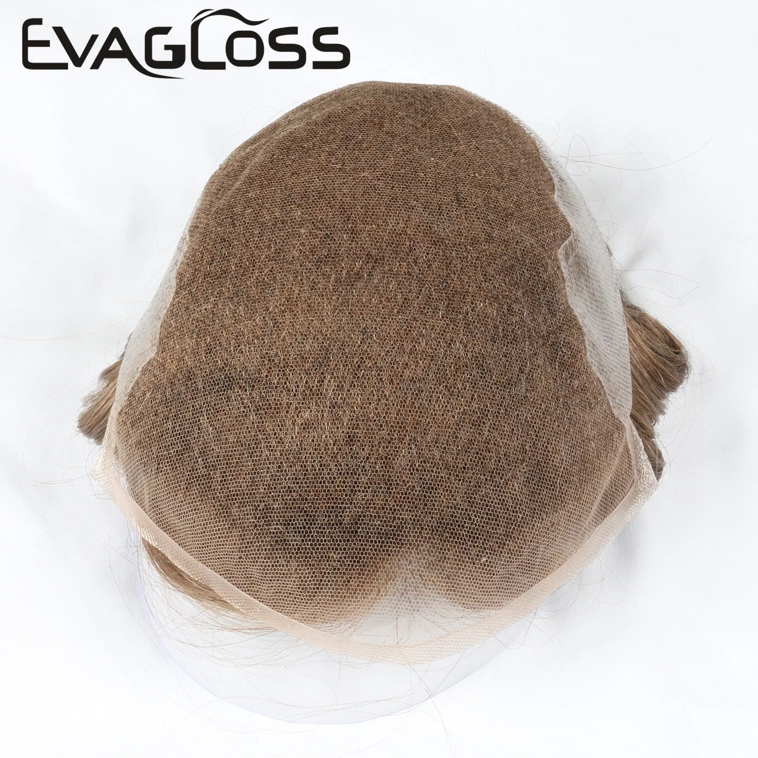 Парик EVAGLOSS мужской из натуральных человеческих волос швейцарский тонкий протез