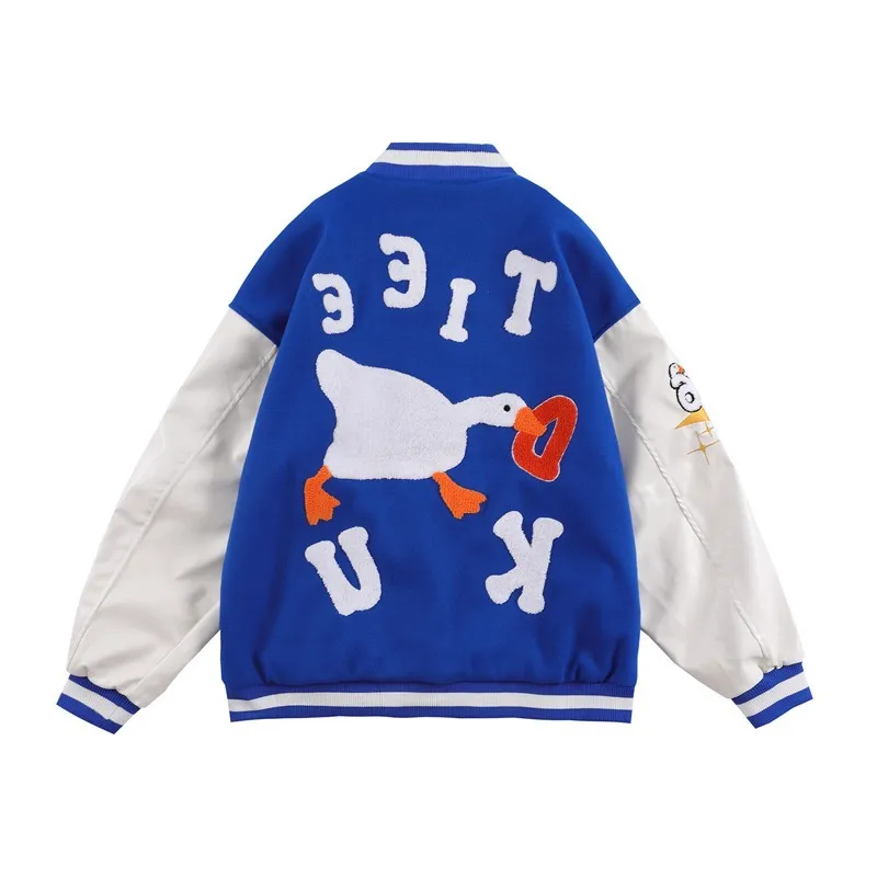 

Женская винтажная куртка для баскетбола, свободное шерстяное пальто в стиле пэчворк с надписью