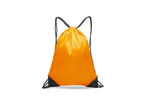 Orange without logo Спортивный водонепроницаемый женский рюкзак на шнурке с логотипом на заказ, Мужская маленькая сумка на спине, студенческий тренировочный класс с принтом - Цвет: Orange without logo