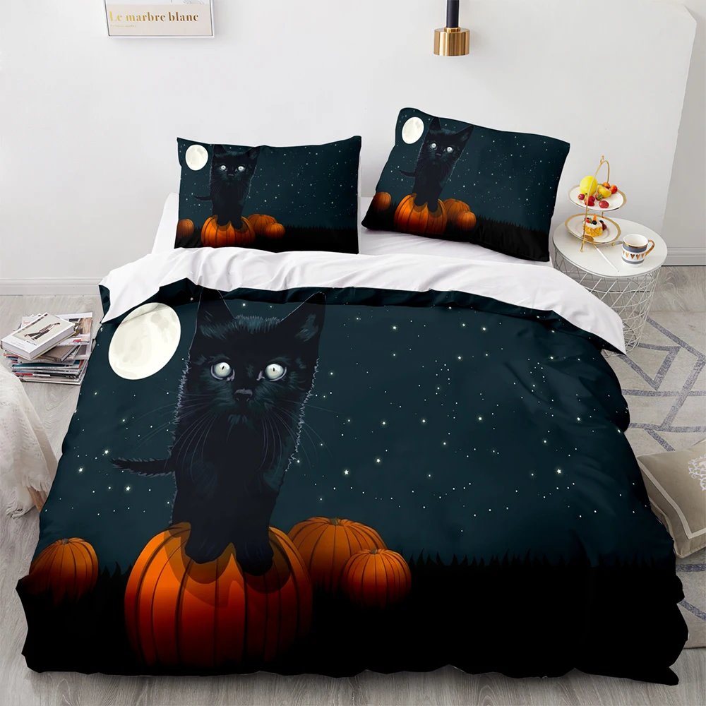 

Комплект постельного белья для детей, пододеяльник (1 Наволочка), постельное белье, подарок на Хэллоуин, Хэллоуин, Череп, королева, Кинг, Рожд...