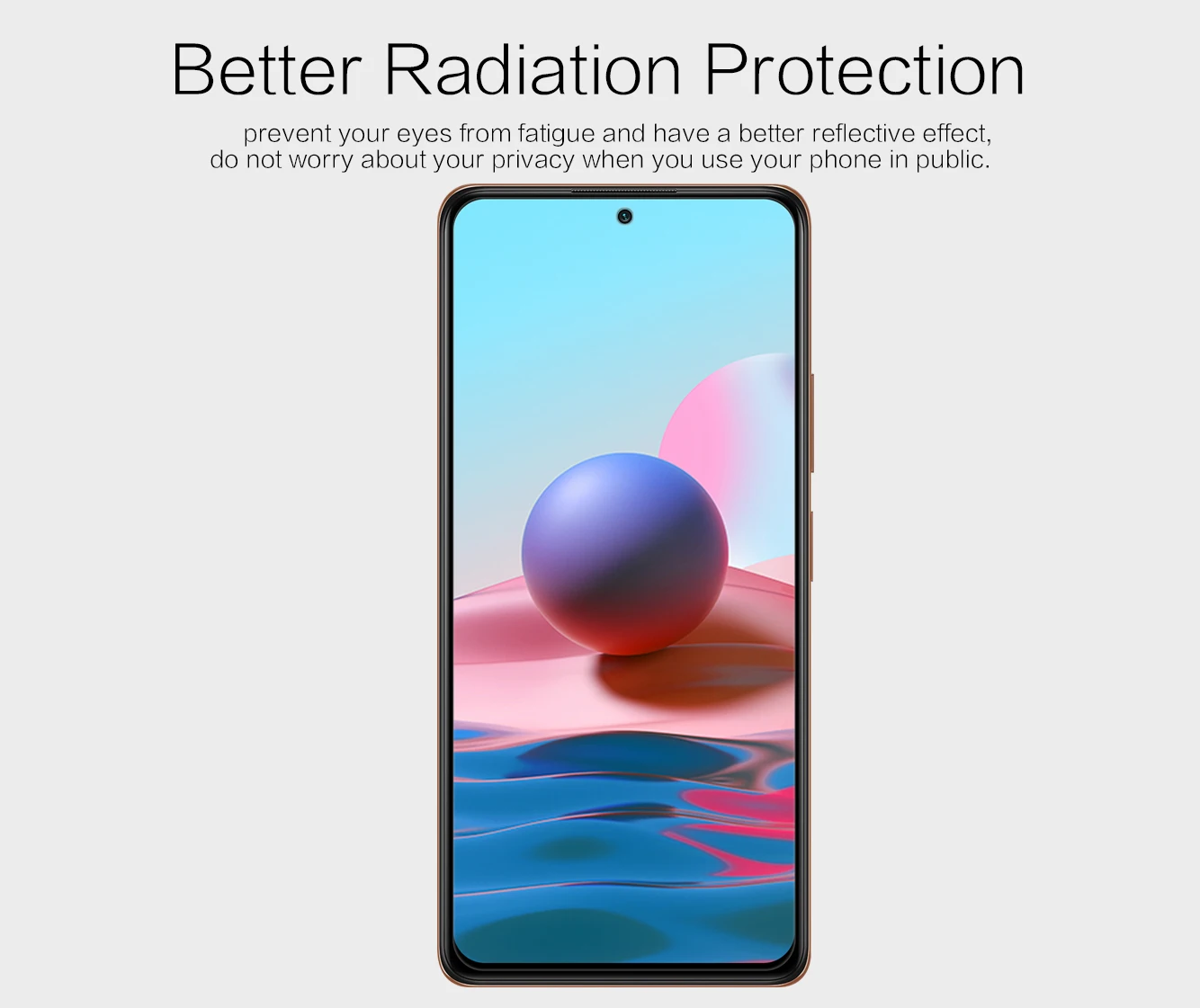 Защита экрана для Xiaomi Redmi Note 10 Pro Max Nillkin прозрачная/Матовая Мягкая Пластиковая