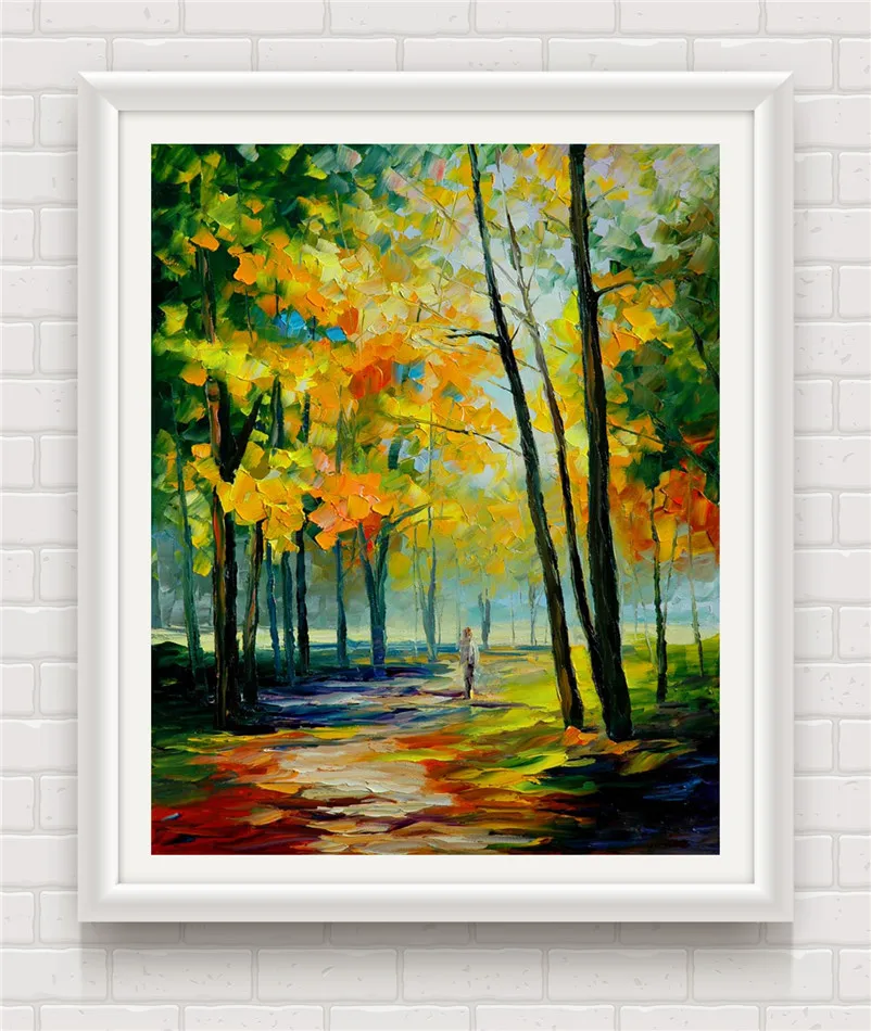 Постер в китайском стиле с изображением бамбукового леса без рамки | Дом и сад