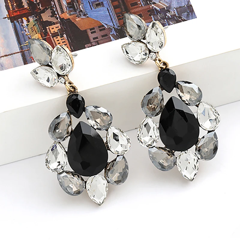 Элегантные серьги ZHINI с кристаллами CZ для женщин модные Эффектные ювелирные