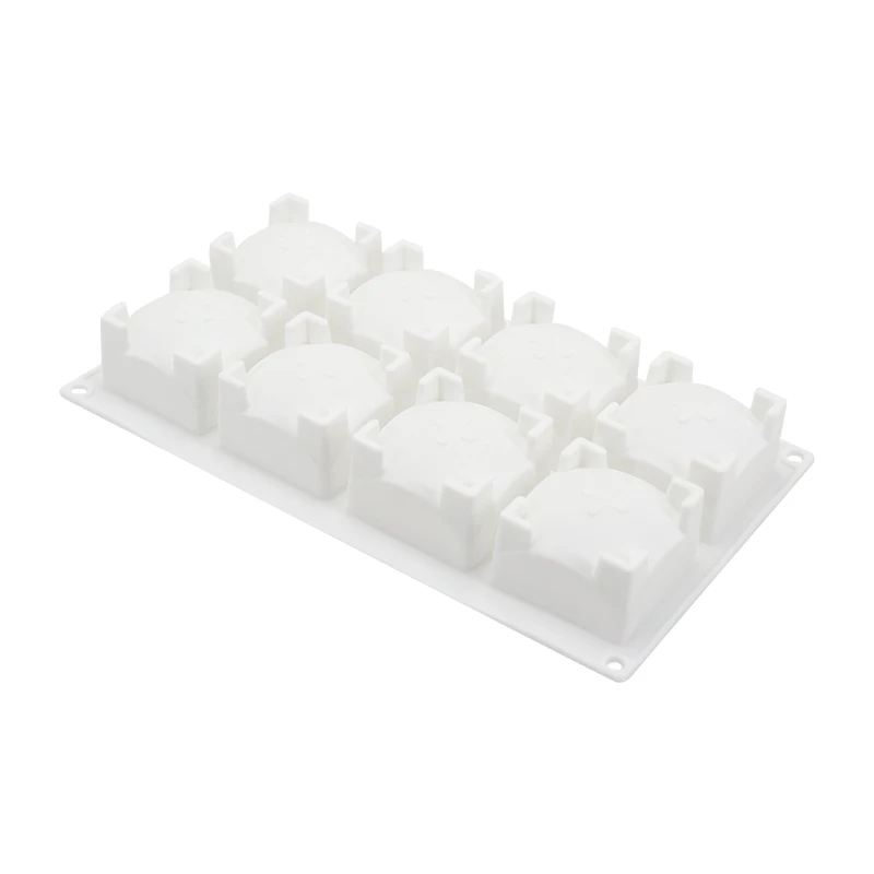 Силиконовые 8 полости квадратной формы торта выпечки для тортов десертные