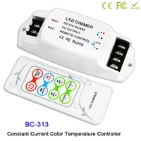 350ma700ma pwm color temperature led light controller dc12v 48v diy cold white warm white lamp dimmer bc 313 cc remote
