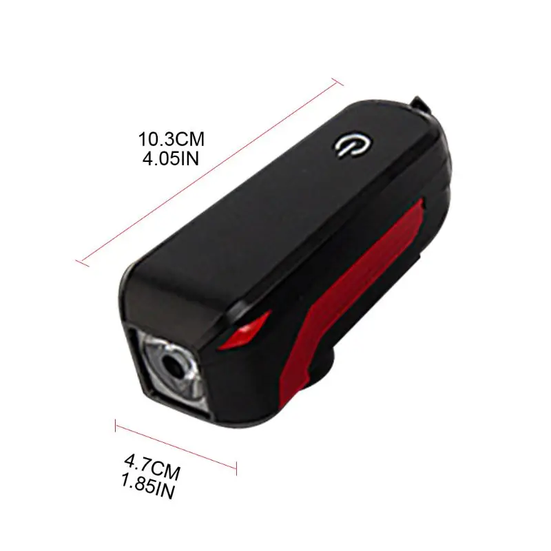 

Bicycle Highlight Horn Lights USB Rechargeable LED Safety Lamp Waterproof Easy to Install for Road Mountain Bike Cycling