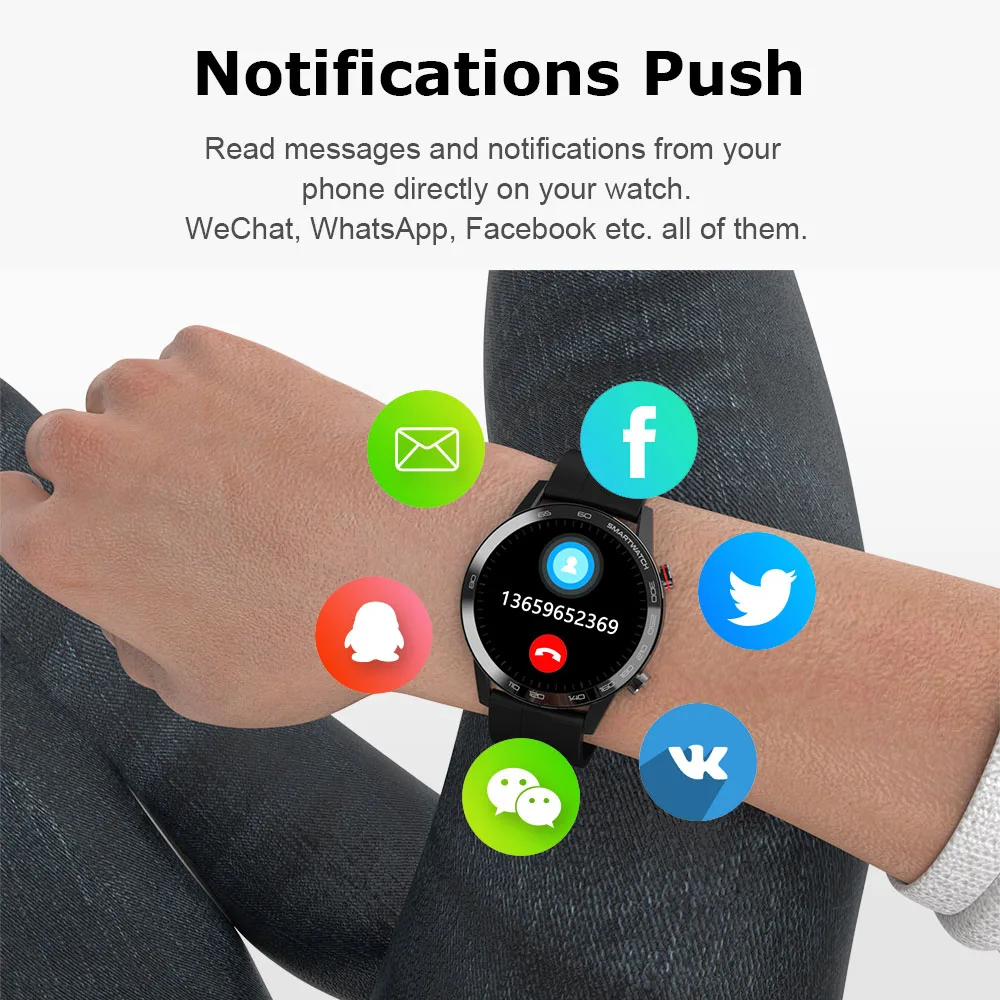 

2020 New 360*360IPS HD Retina Screen Sport Smart Watch for Men ECG Blood Pressure sport watch IP68 Waterproof VS L13 SmartWatch