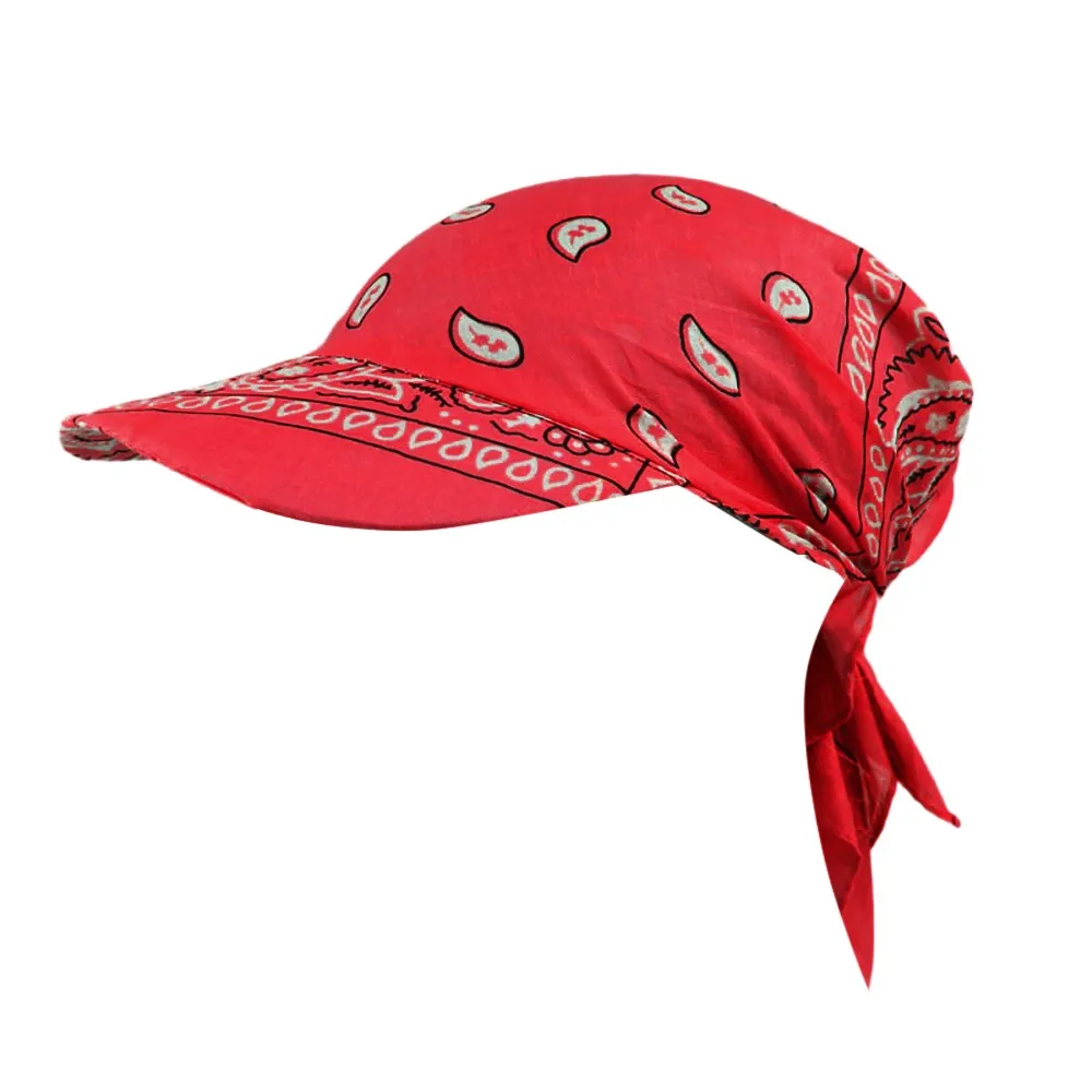 

Fashion Womens Visor Hat Sunhat Printed Head Scarf Keep Warm Cap Sun Hats For Women