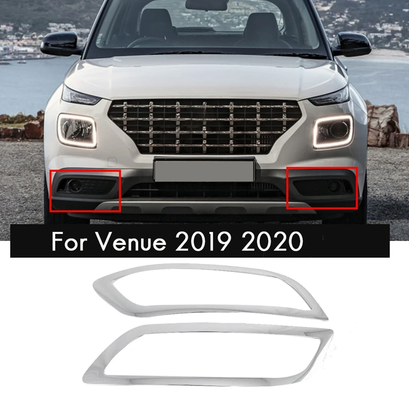 Для Hyundai место 2019 2020 хромированный передние противотуманные фары светильник