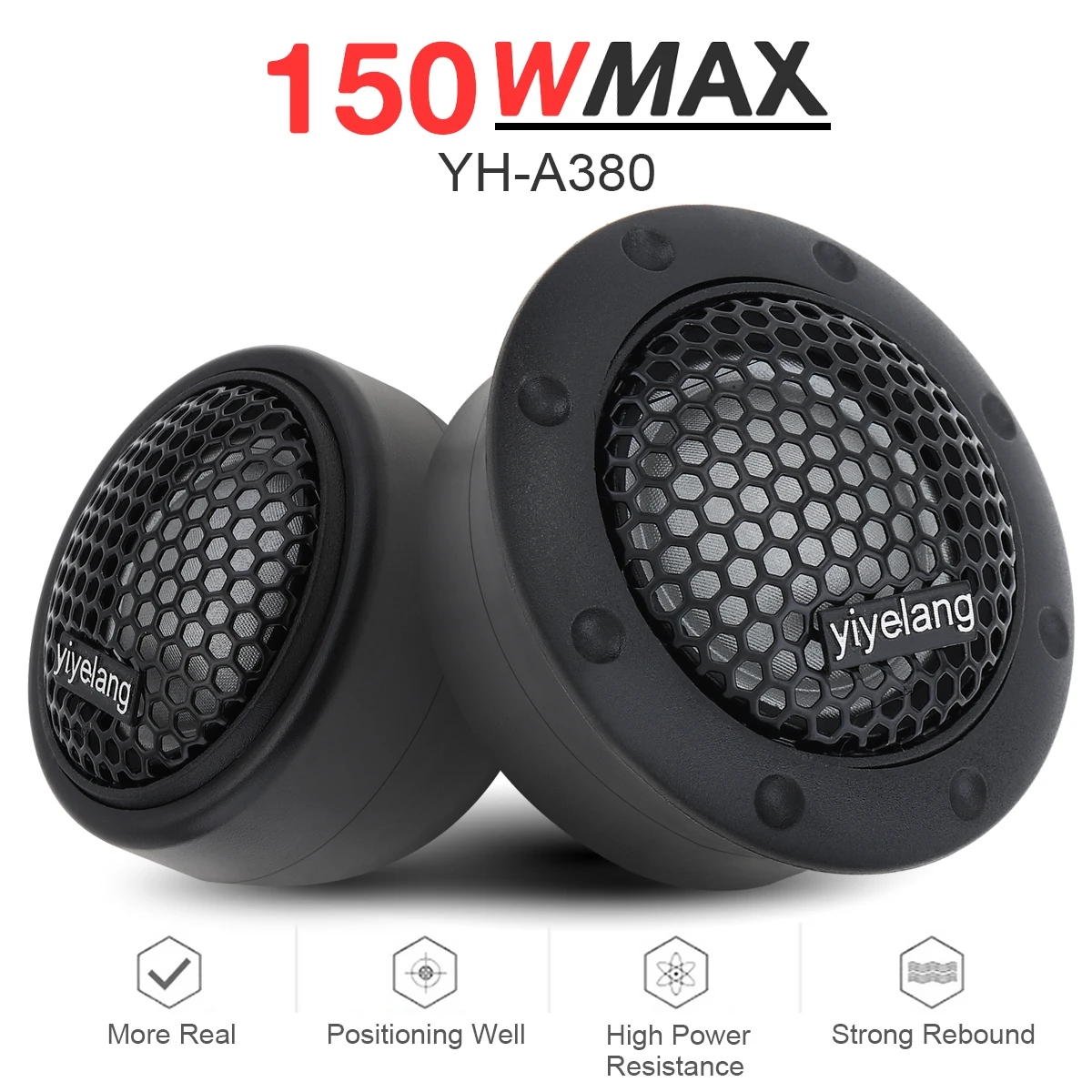 

2pcs 150W 2 Inch High Efficiency Mini Dome Tweeter Speakers 6CM Music Stereo Player Auto Door Loudspeaker for Car Audio System