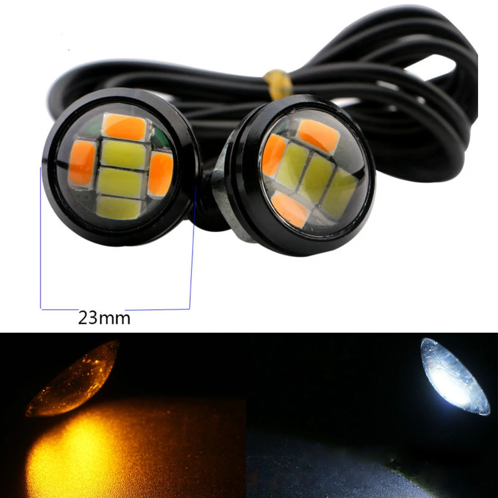 

23MM LED Daytime Running Light Eagle Eye 5630 6smd Waterproof Turn Signal Lights Car Styling 12V DRL For All Car
