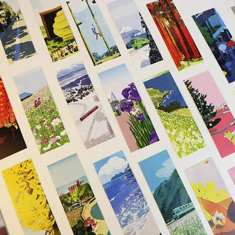 

30pcs/lot Paper Bookmarks Cartoon Bookmarks for Books Book Markers Stationery Gift Stationery Card Book Marks