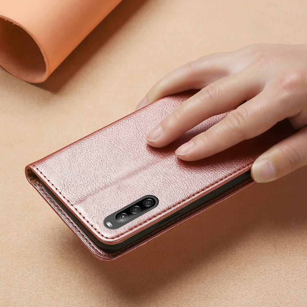 Магнитный чехол для Sony L4 кожаный из ТПУ чехол-книжка чехол-кошелек с отделением