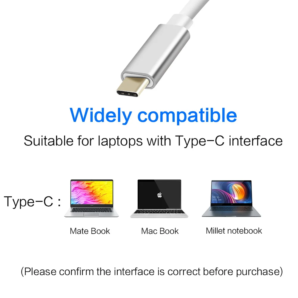 USB Type-C Hub к HDMI VGA usb-хаб адаптер Коннектор конвертер Расширение для ноутбука Macbook12