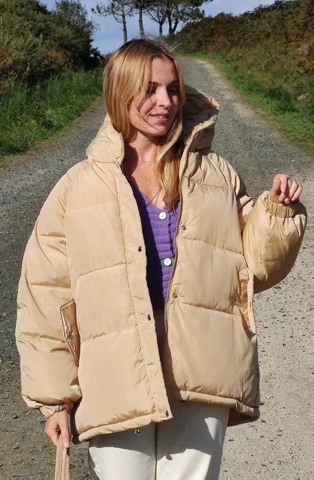 

Зимнее модное свободное хлопковое пальто, пуховик с хлопковой подкладкой, женская короткая стильная куртка с хлопковой подкладкой