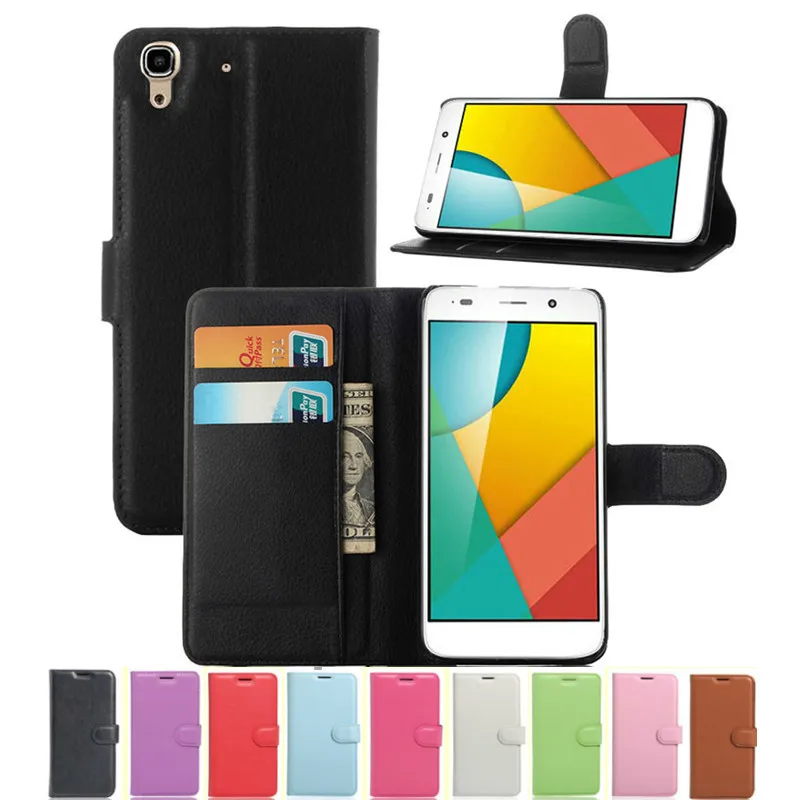 Чехол бумажник для Huawei Honor 4A Y6 кожаный флип чехол телефона подставка из ТПУ с