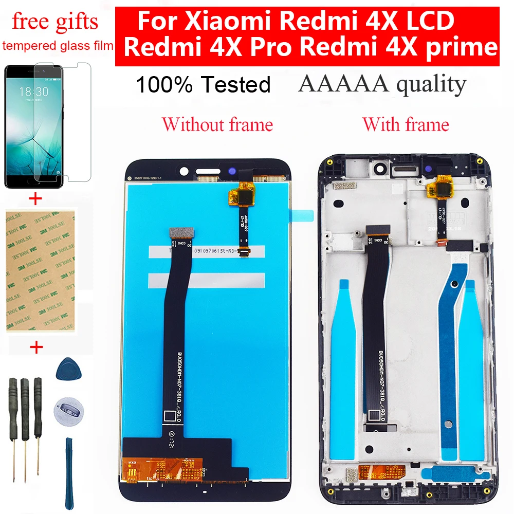 5 0 ''для Xiaomi Redmi 4X LCD сенсорный экран дигитайзер для Pro Prime ЖК дисплей модуль в