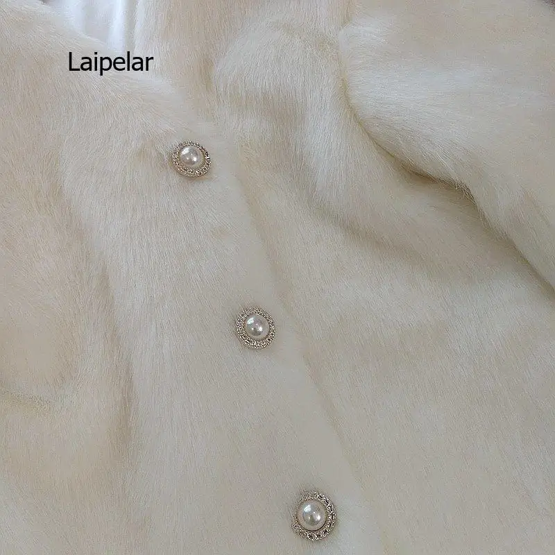 

Jacket women's coat white imitation fox fur coat women's winter plush coat 2021 hanbok women's winter coat women's fur coat