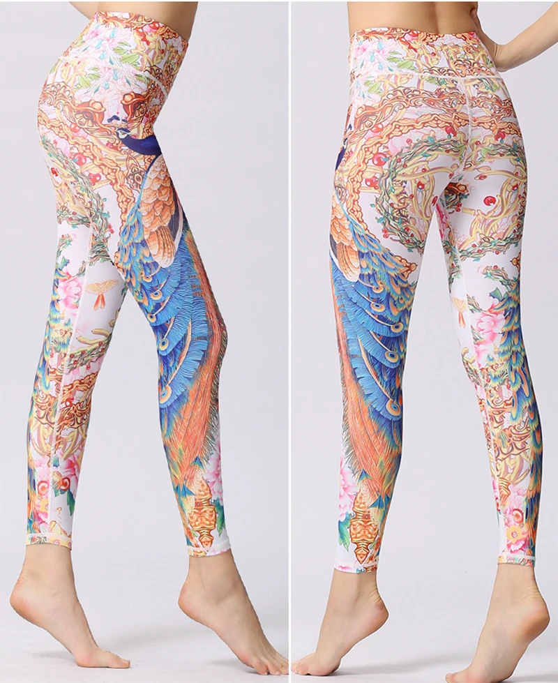

Printed Yoga Pants For Women Sports Trousers High Waist Sweatpants 2020 Yoga Clothes Female Lift Hips Tight Dance Fitness Pants