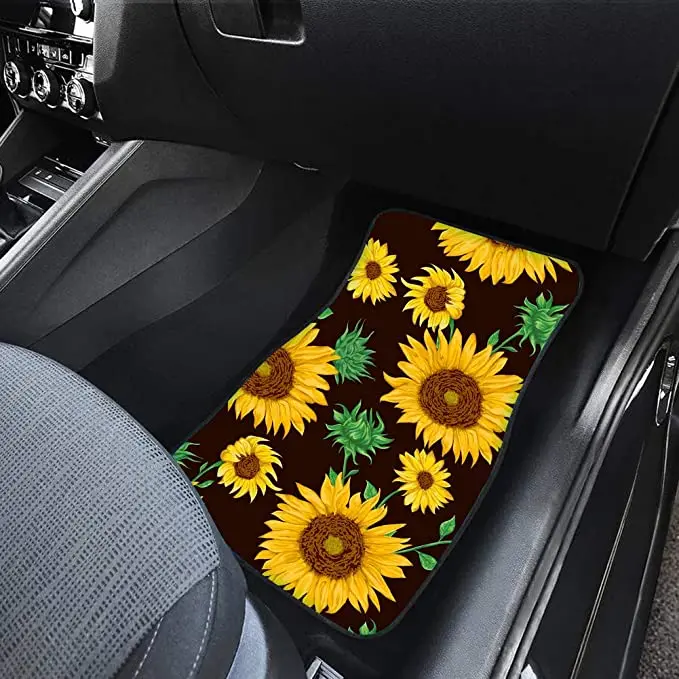 INSTANTARTS Sea Turtles Prints Children's Custom Floor Mats for Cars Anti-Slip Accessories Carpet Rug Washable Mat Car | Автомобили и