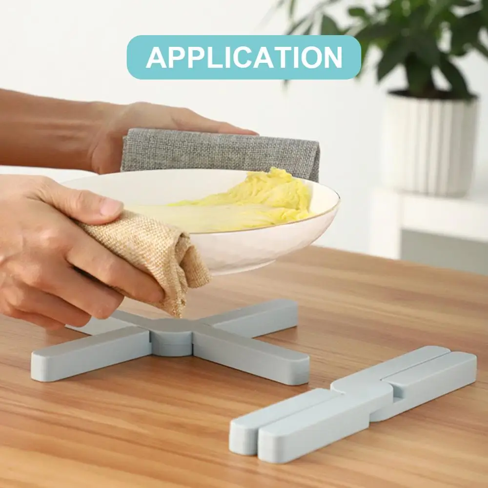 Складной Non slip термостойкий Коврик подставка сковорода столовых горшок