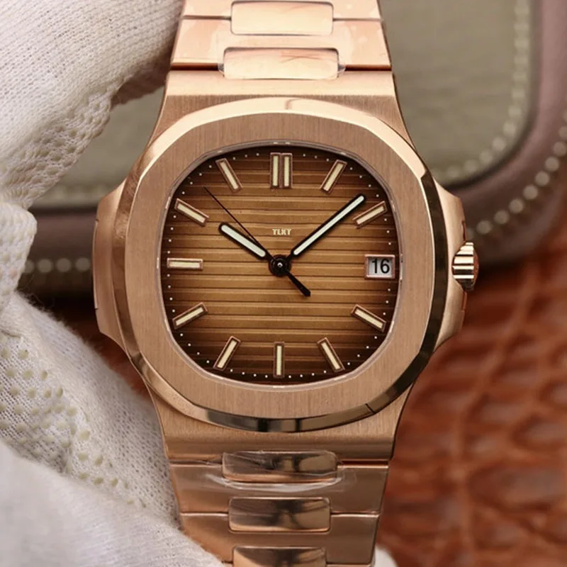 

Men Watch Luxury Watch Automatic Mechanical movement TLXT 5711 Brown Dial 40mm Stainless Steel Strap 1:1 Replica Watch