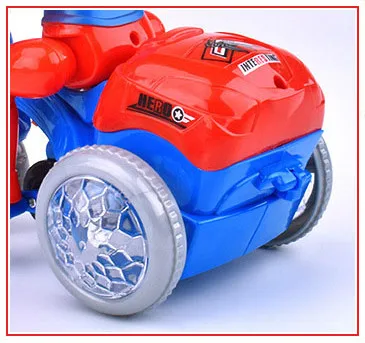 Douyin Электрический мотоцикл игрушка освещение музыка стерео вращающийся киоски