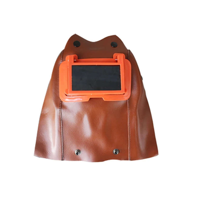 Кожаный сварочный шлем с автоматическим затемнением на солнечной батарее маска