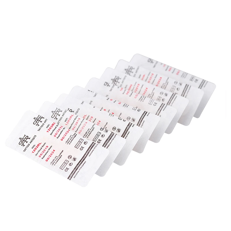 20 шт. одноразовые стерилизуемые подводки для теней картридж татуажа иглы