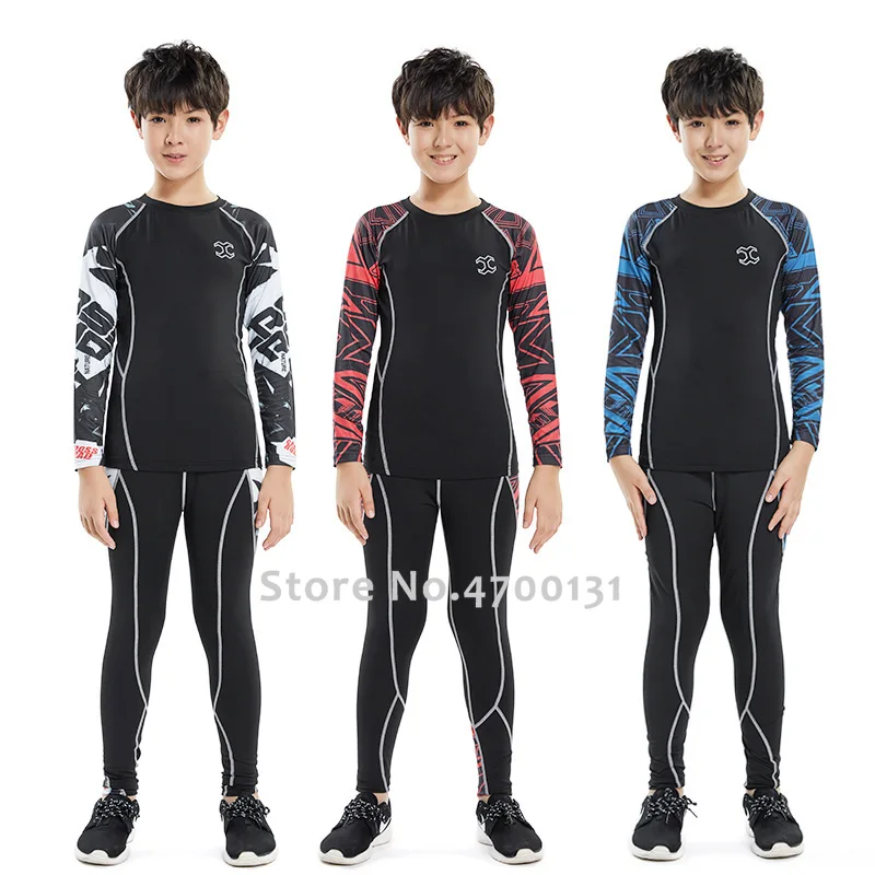 Детские леггинсы для бега мальчиков детская одежда занятий фитнесом мужские