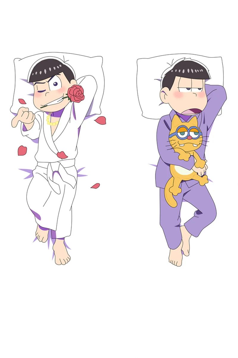 Anime Osomatsu-san Matsuno Karamatsu Choromatsu Ichimatsu Todomatsu Jyushimatsu Cosplay Dakimakura Pillow Case Hugging Body Prop |