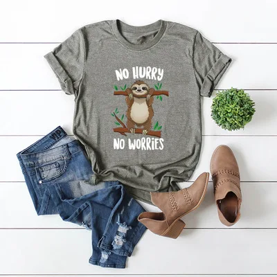 Летняя Милая футболка с мультяшным принтом в стиле Харадзюку женская одежда для