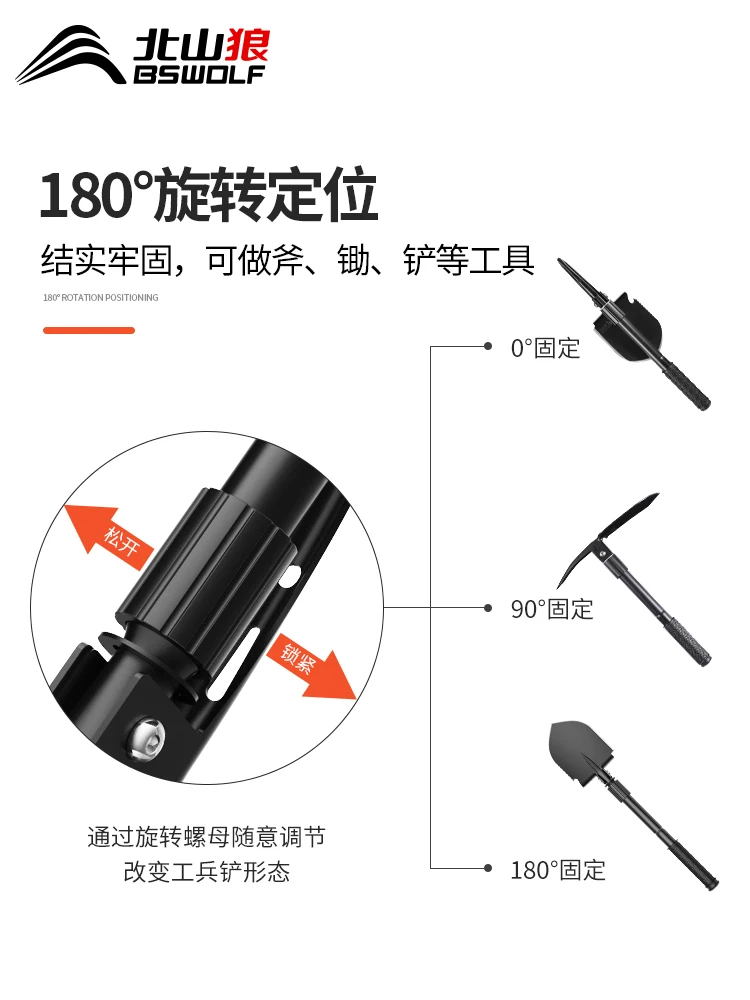 Металлический мультифункциональная Складная лопатка для выживания самообороны