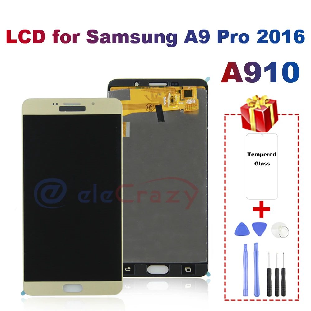 ЖК дисплей для Samsung Galaxy A9 Pro 2016 TFT + дигитайзер сенсорного экрана замена A910 AAA 100%
