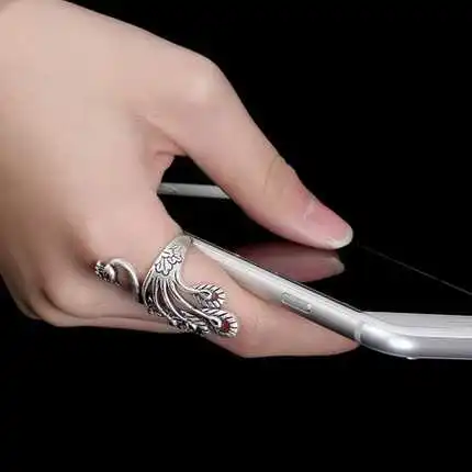 NPKDS Fashion Retro Thai Mosaic Lady High-end Peacock Ring Wholesale | Украшения и аксессуары