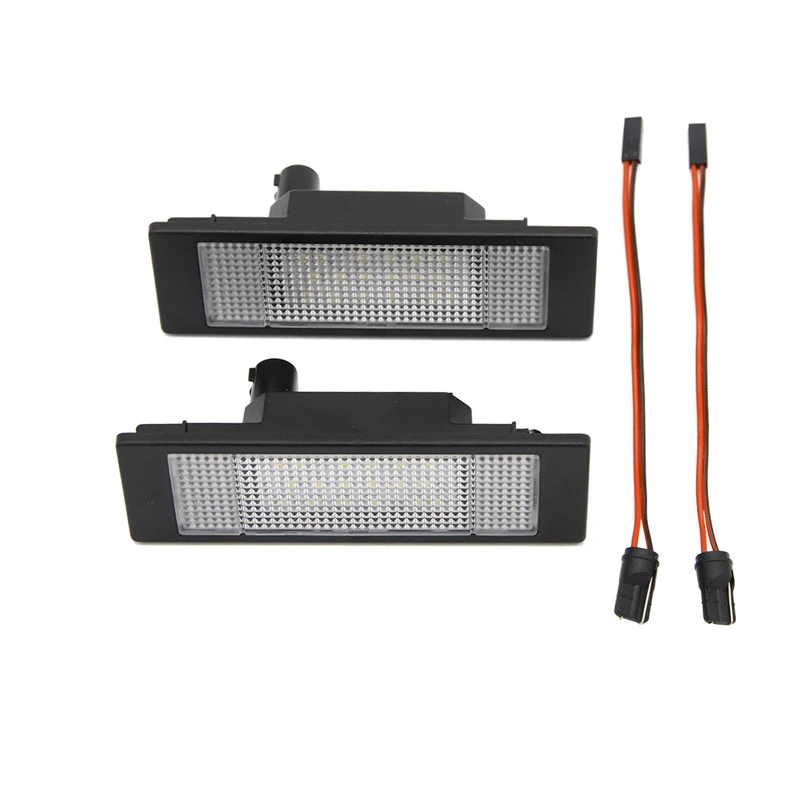 2x12 В 6500K Автомобильный светодиодный светильник для номерного знака 3528 SMD лампа