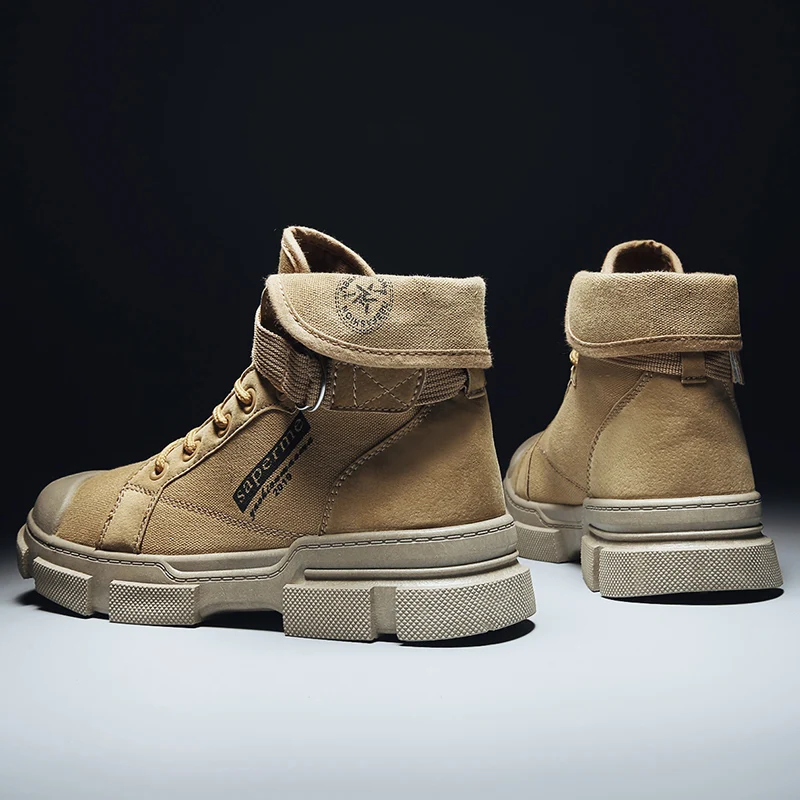 Тактические ботинки в стиле милитари Зимние ботильоны мужские уличные