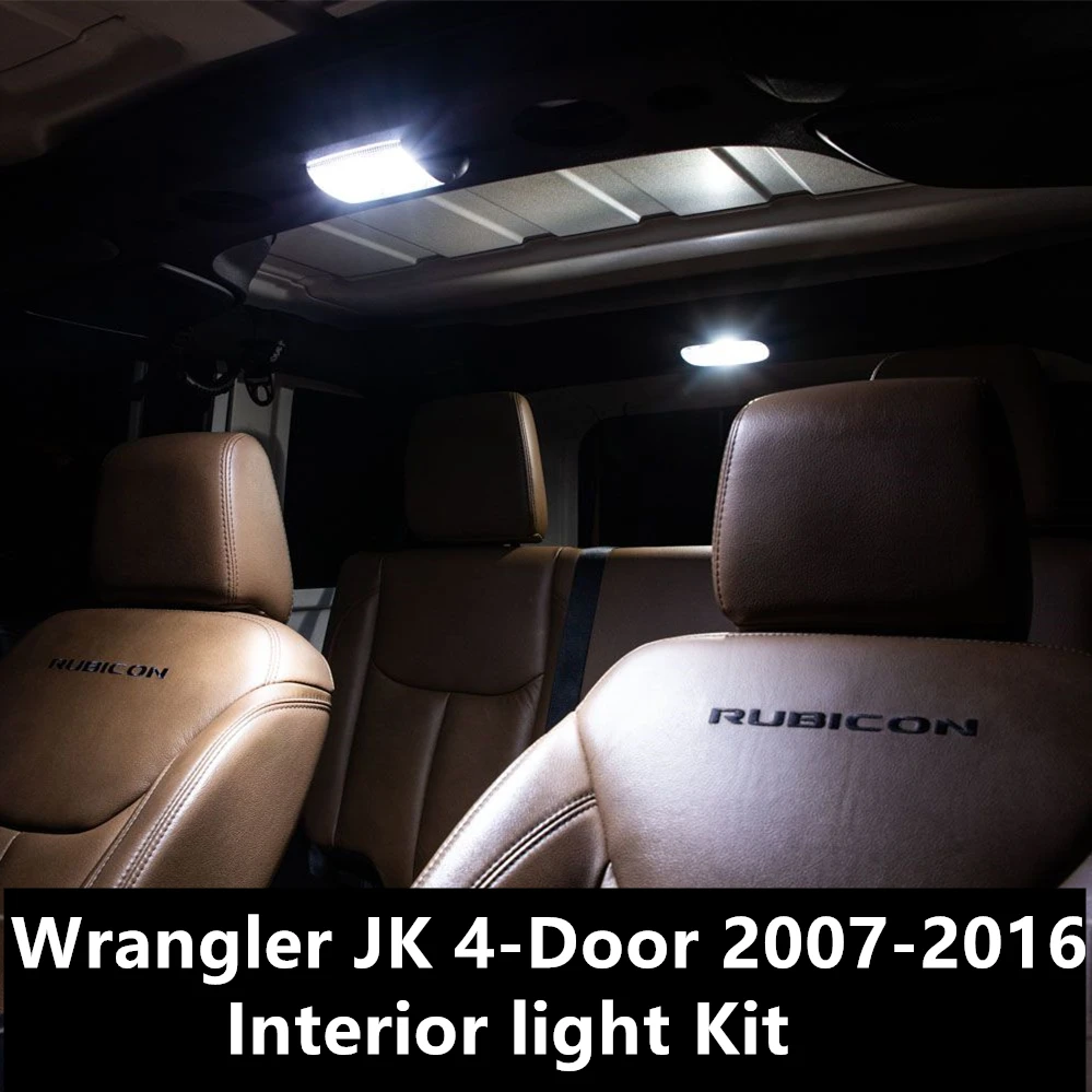 Shinman 4X ошибок светодиодный интерьер светильник комплект посылка для Jeep Wrangler JK 4
