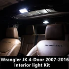 Shinman 4X безошибочный светодиодный комплект освещения салона посылка Jeep Wrangler JK 4-дверный 2007-2016 карта купольная лицензионсветодиодный Светка