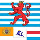 Баннер люксембургский флаг 3x5 футов 100D из полиэстера, сшитый с двойной строчкой, высокое качество, 90x150 см